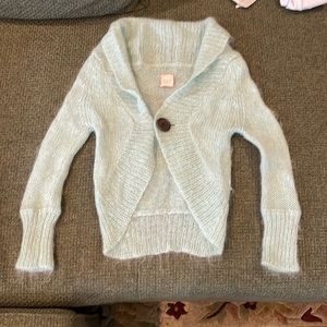Talula Babaton mint green mohair blend cardigan (sz xx small)